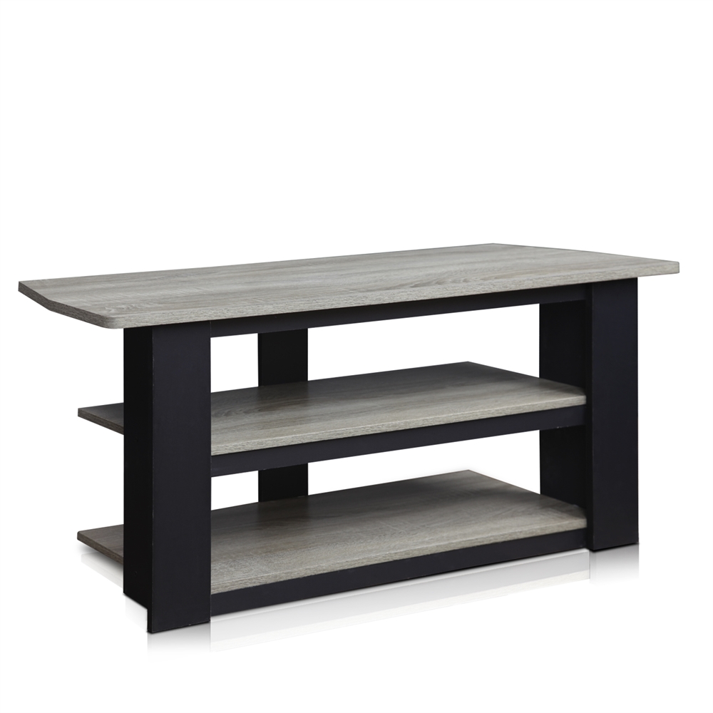 Parsons 42-in TV Entertainment Center, Oak Grey/Black. Picture 5