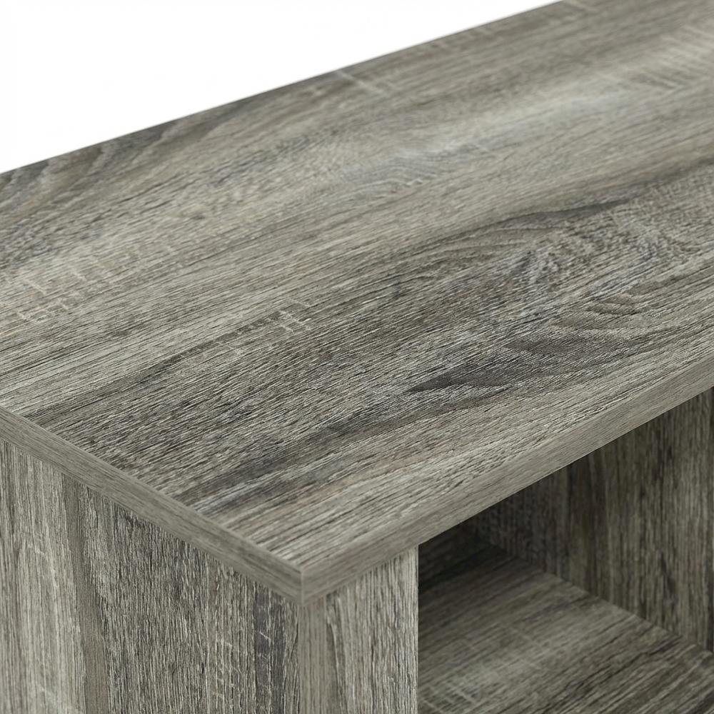 Gray Fireplace TV Stand with Open Storage for Up to 55-Inch Flat Screens. Picture 5