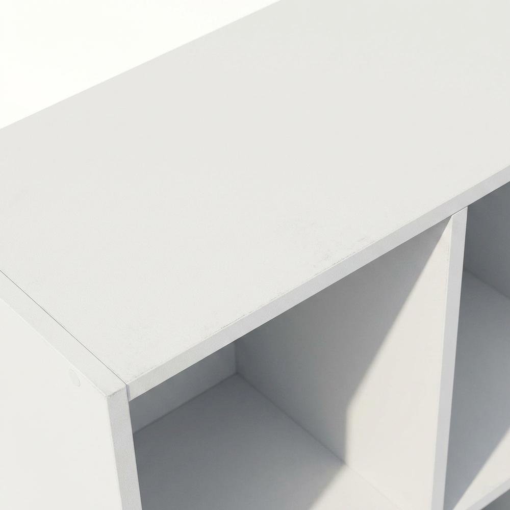 White 11-Cube Open Shelf Storage Organizer, 29 Inch Wide, Closet. Picture 6