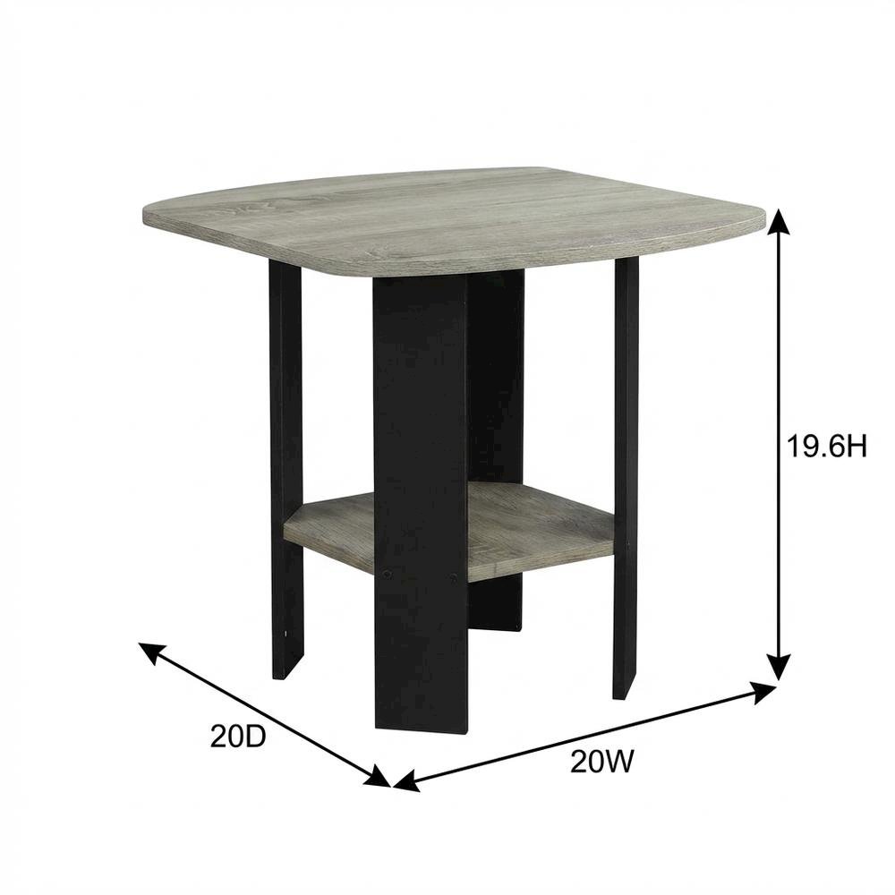 Set of Two Nightstands in Natural Finish with Modern Design. Picture 7