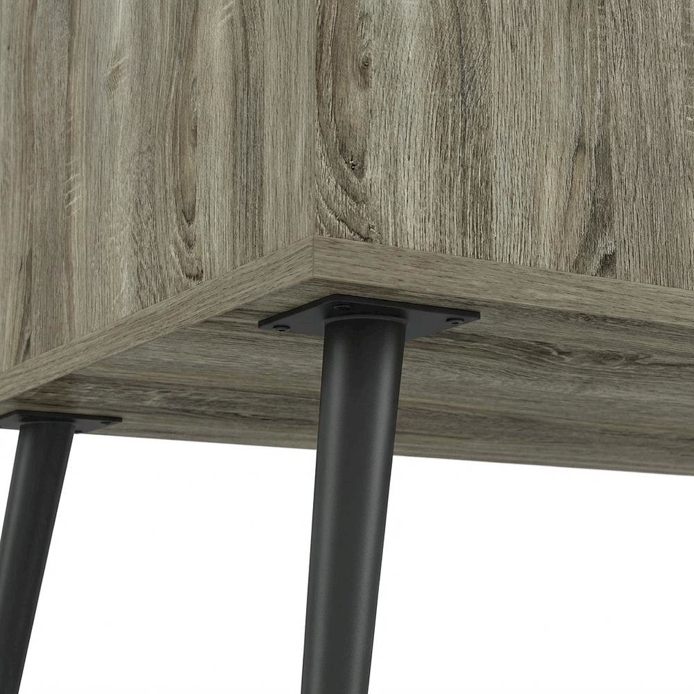 Light Wood Mid Century TV Stand for TVs Up to 40 with Wood Legs. Picture 6
