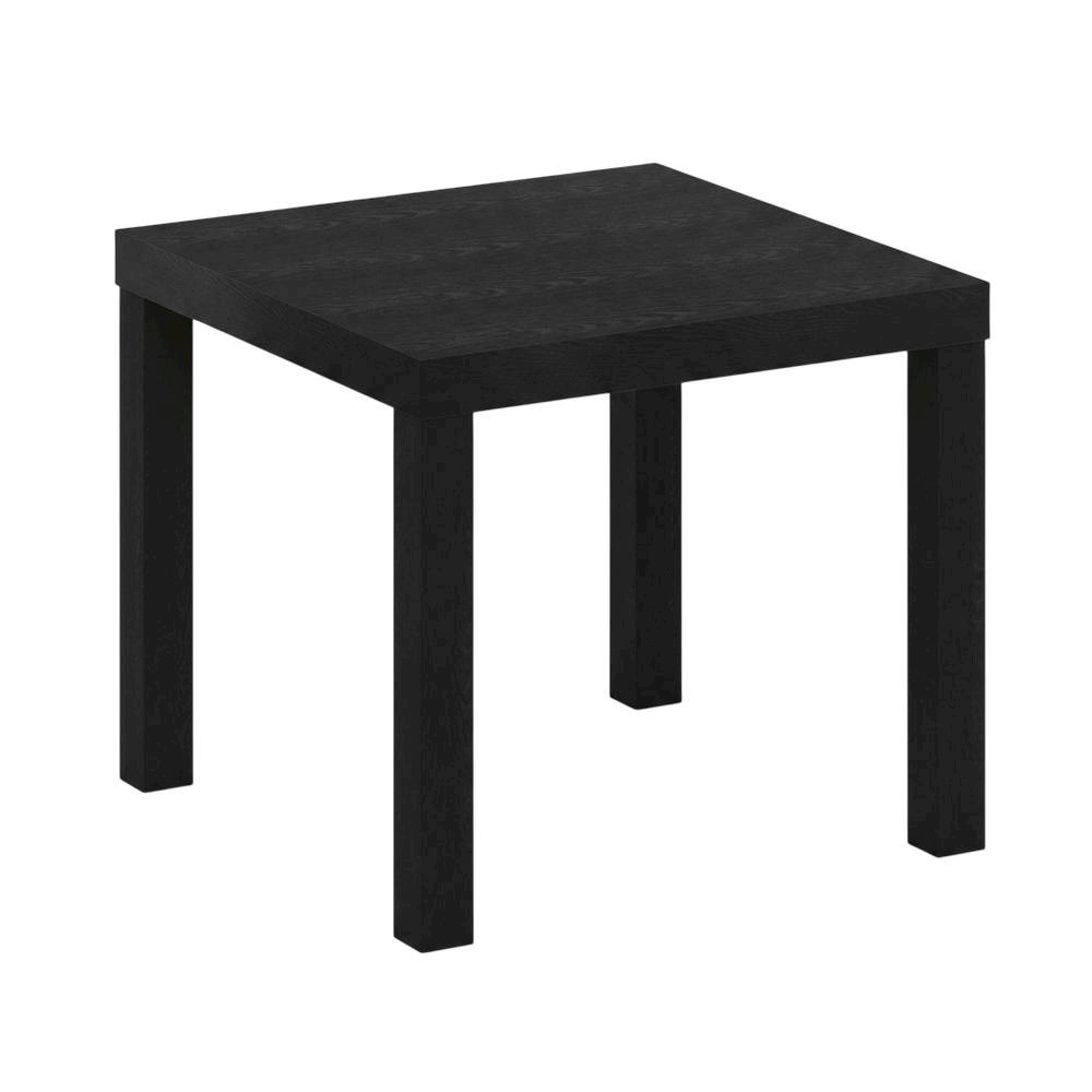 Black, Side Table, Quality Build, Durable Wood Frame. Picture 1