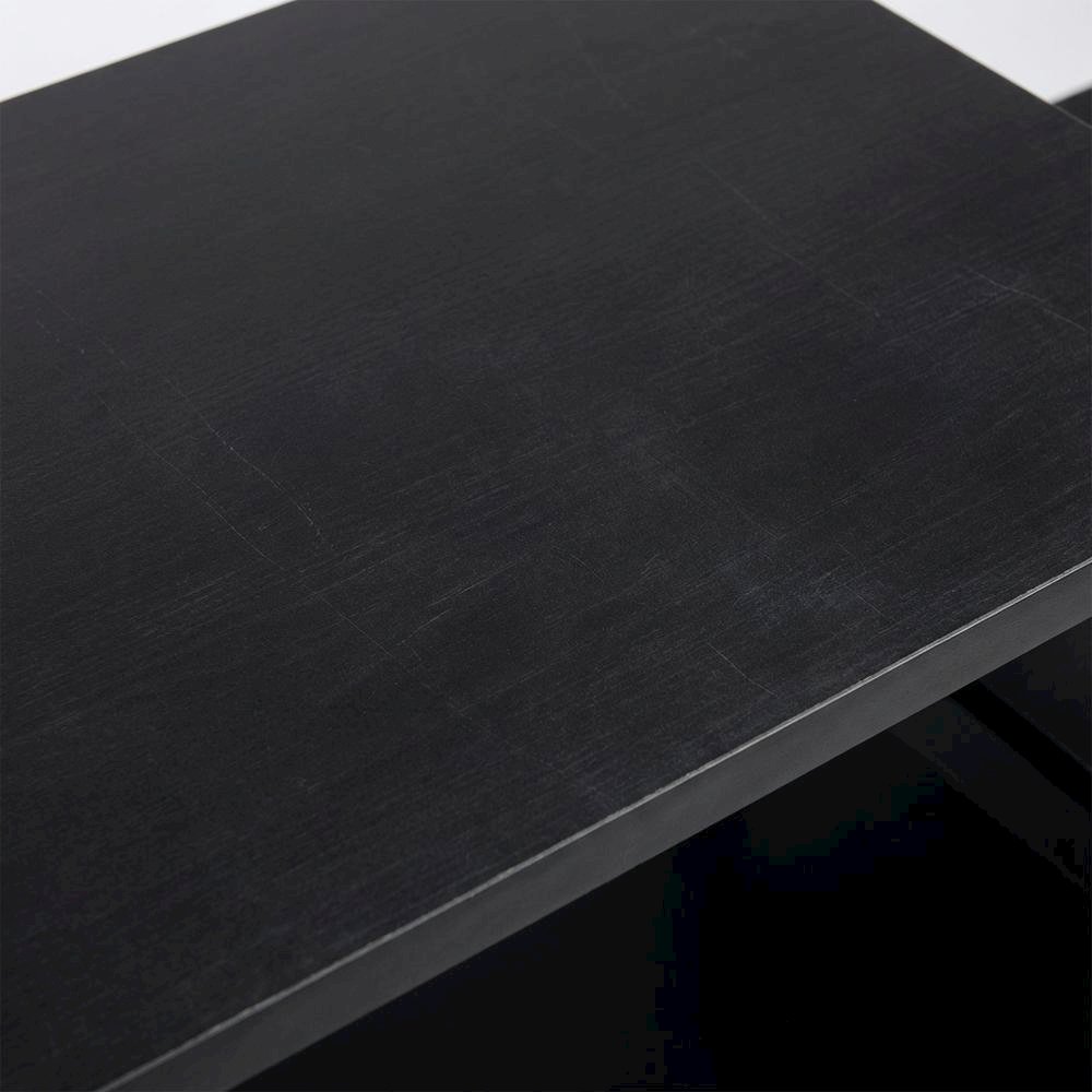 Black/Grey no tools entertainment center with modern design, sturdy construction. Picture 5