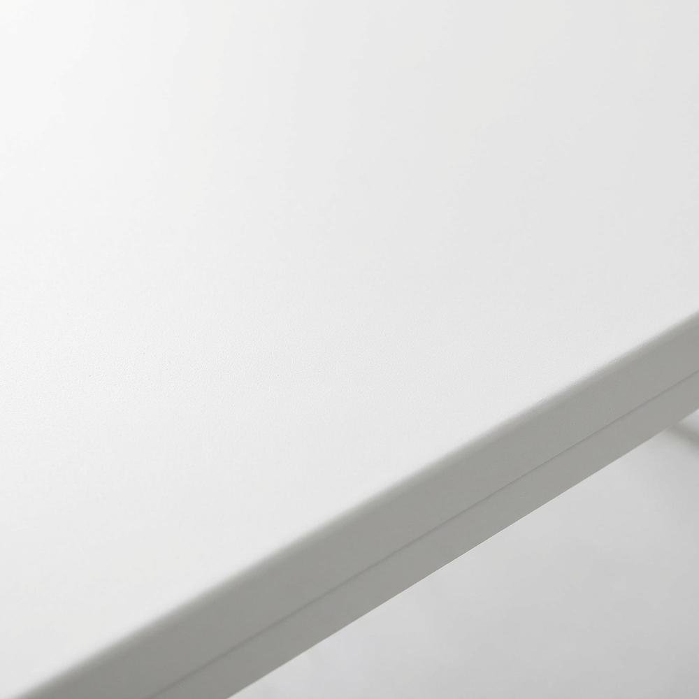 White Coffee Table With Sleek Modern Design For Living Room. Picture 5