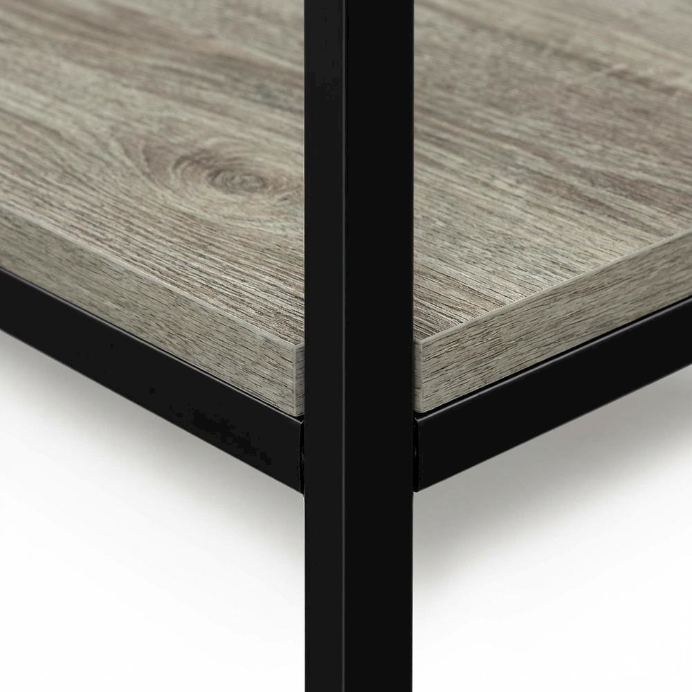 French Oak Metal Frame End Table for Living Room or Bedroom. Picture 5