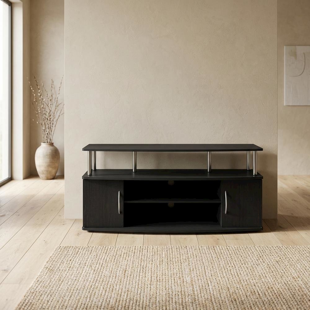 Dark Americano Large Entertainment Center for TVs up to 55 inches. Picture 3