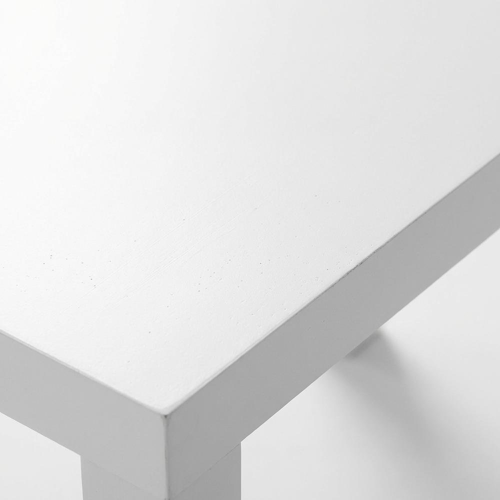 White modern TV stand with sleek design and ample storage space. Picture 5