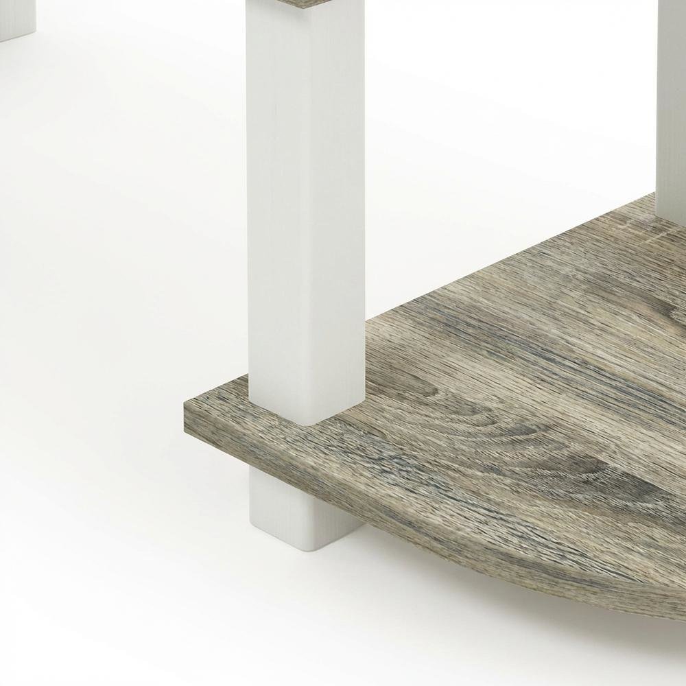 Wood TV Stand with Sonoma Oak/White Finish for Entertainment Center. Picture 6