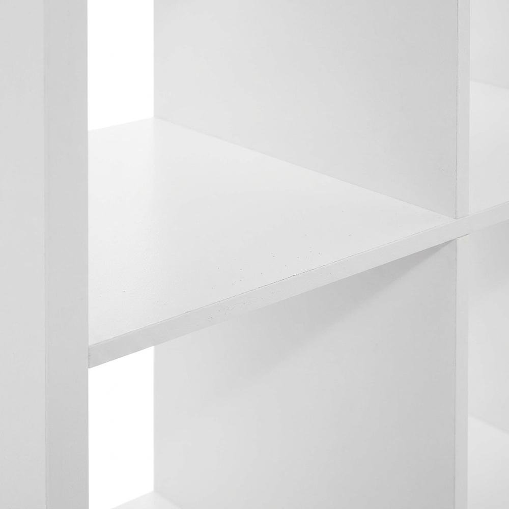 White 8-Cube Open Storage Organizer, Modular Shelving Unit. Picture 6