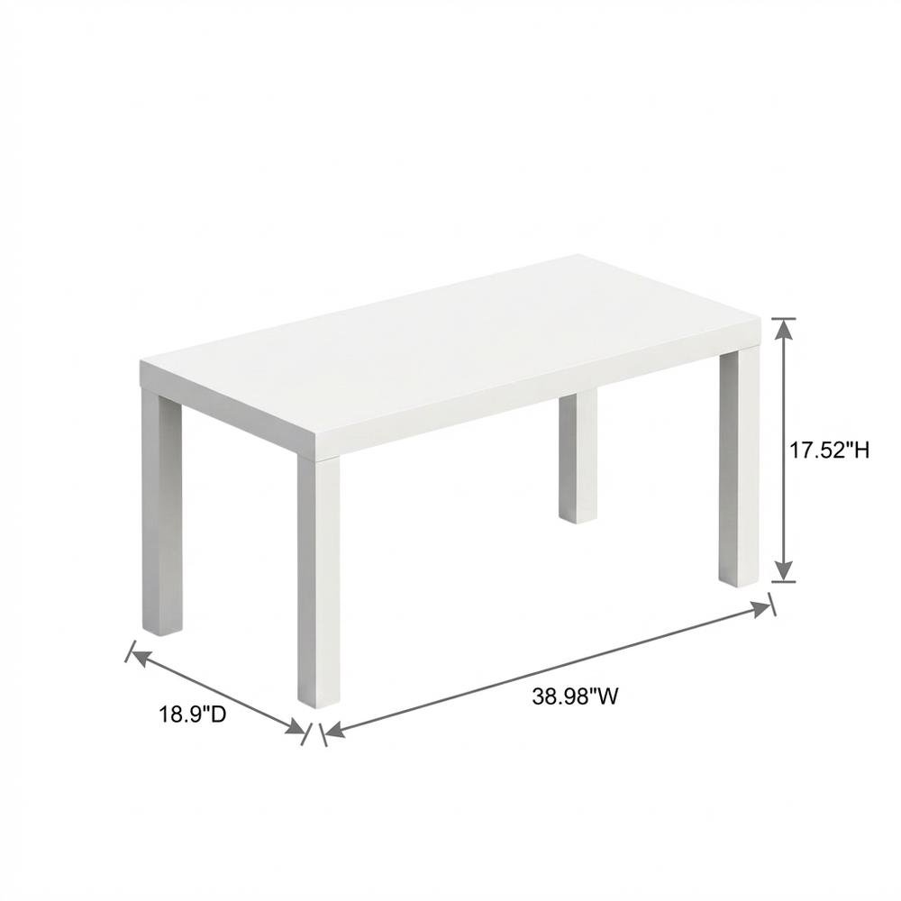 White modern TV stand with sleek design and ample storage space. Picture 7
