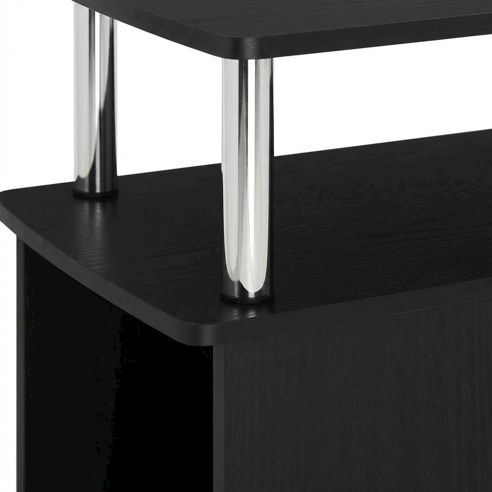 Dark Americano TV Stand for TVs up to 50 Inches with Open Shelves, Storage. Picture 6