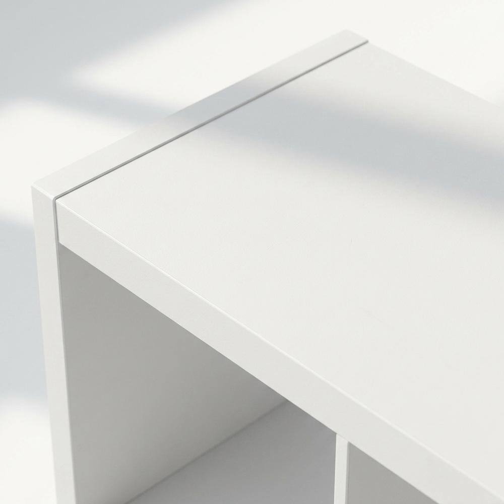 White Wood Open Back Extra Tall Closet Storage Organizer Shelf. Picture 6