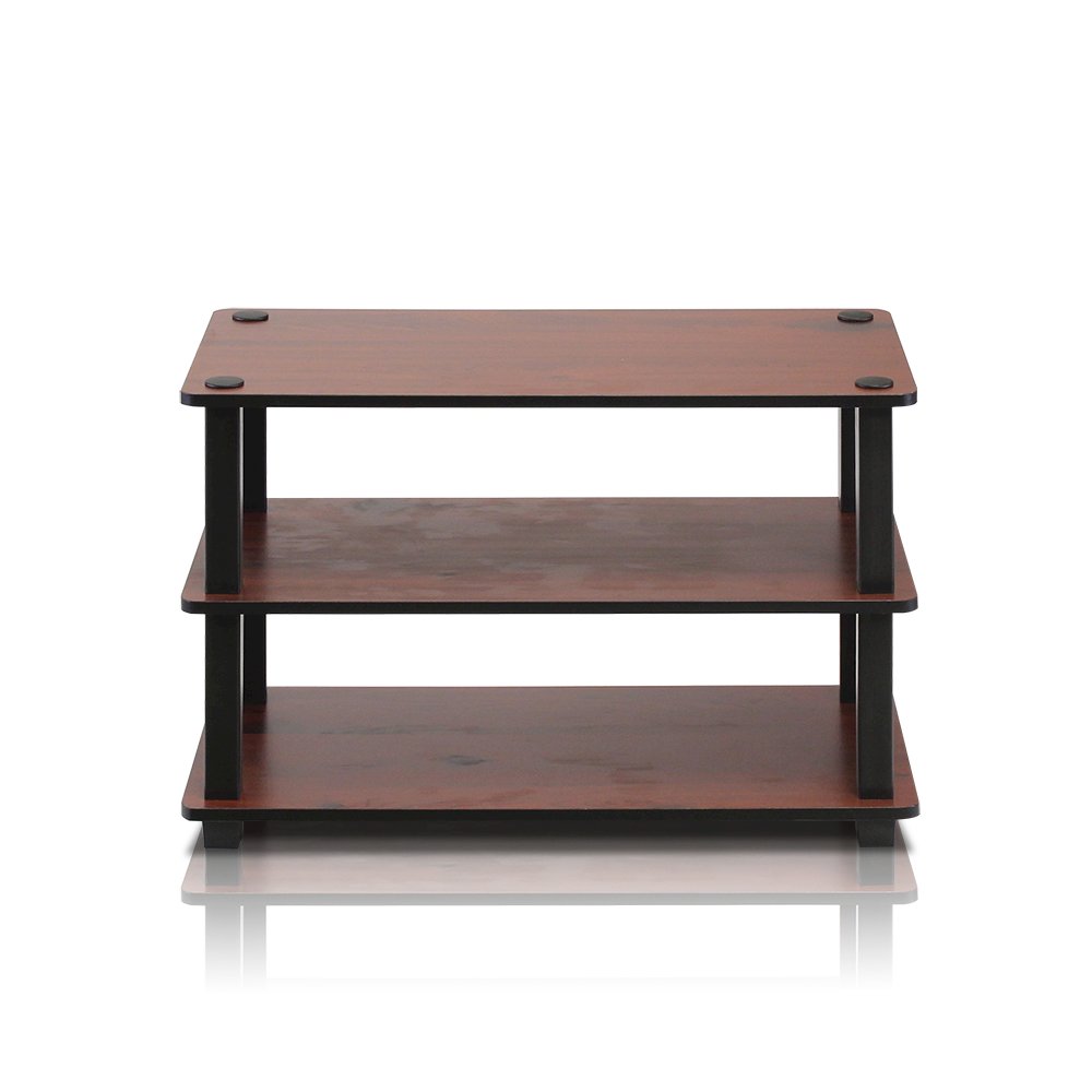 Turn-S-Tube 3-Tier Shoe Rack, Dark Cherry/Black. Picture 3