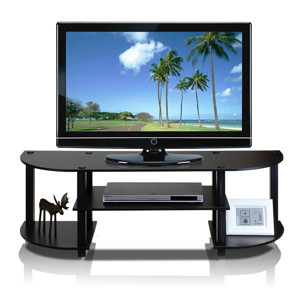 Turn-S-Tube Wide TV Entertainment Center, Espresso/Black. Picture 2