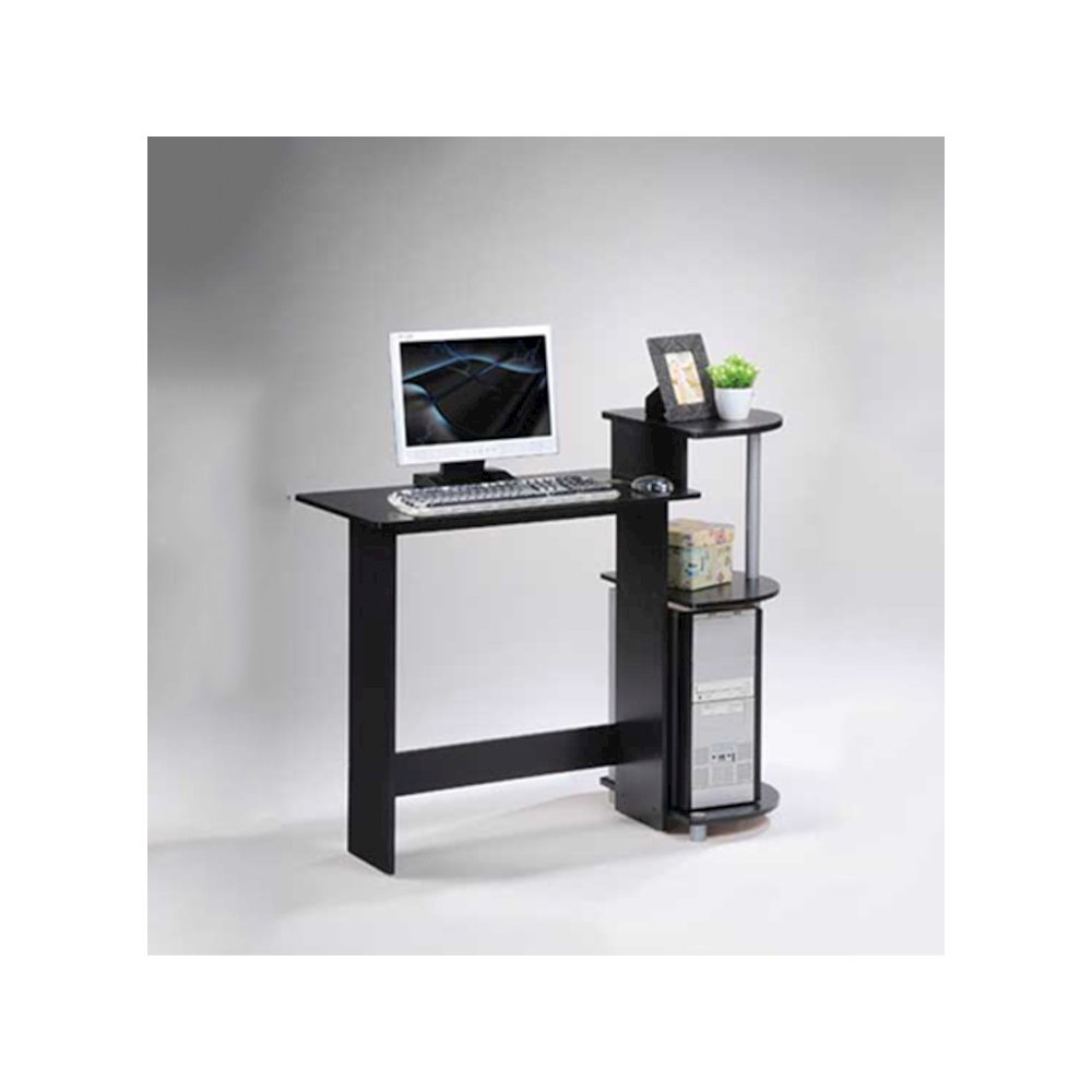 Compact Computer Desk, Black/Grey. Picture 3