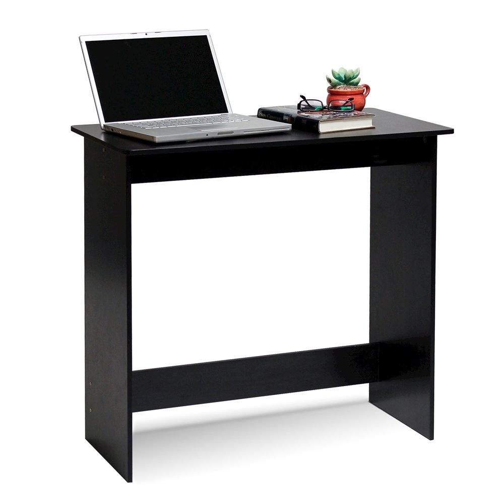 Black Wooden Office Desk with Storage, Writing Desk and Study Desk Design. Picture 1