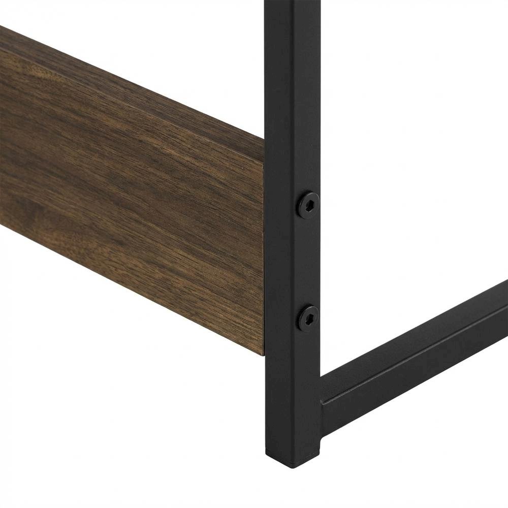 Wooden Study Desk In Columbia Walnut Finish For Home Office Use. Picture 6