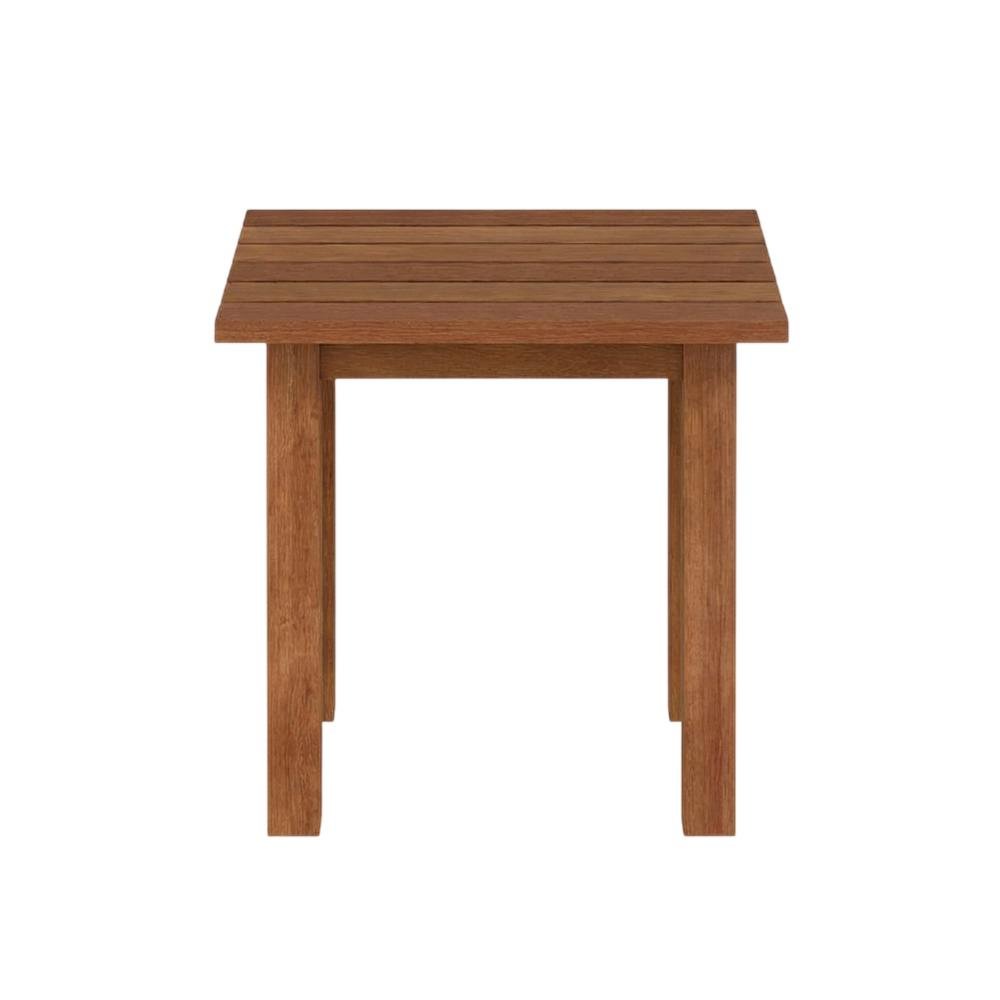Teak Oil Outdoor Patio End Table In Finish For Garden, Porch. Picture 4