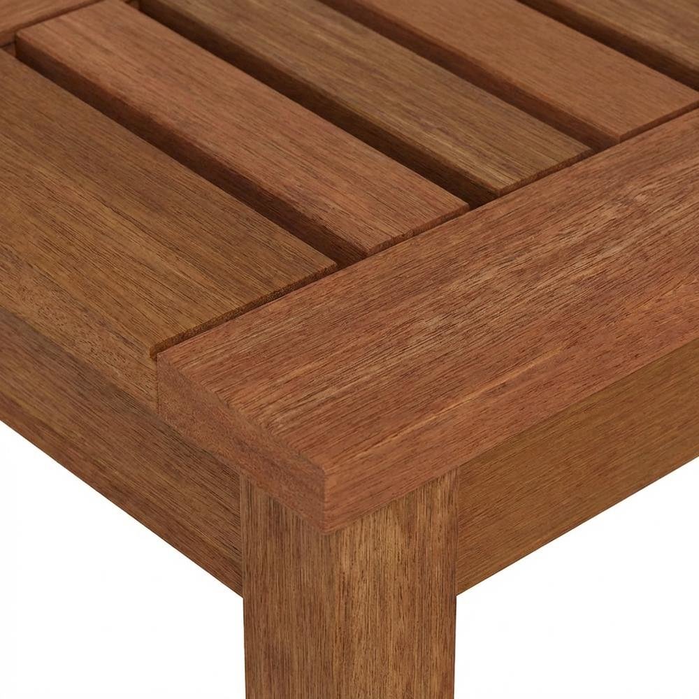 Teak Oil Hardwood Outdoor Backless Bench With Neutral Finish For Patio Use. Picture 5