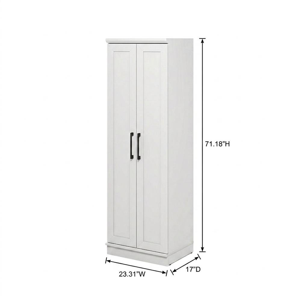 White Tall Multipurpose Storage Cabinet, Pantry Tower. Picture 7