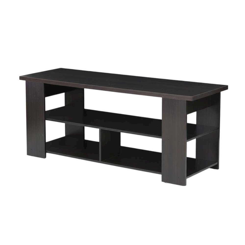 Espresso TV Stand for Up to 50-Inch with Composite Wood Finish. Picture 1