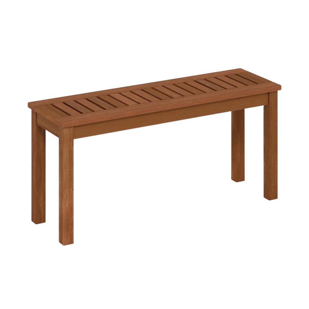 Light Wood Outdoor Garden Bench For Patio And Deck Seating. Picture 1