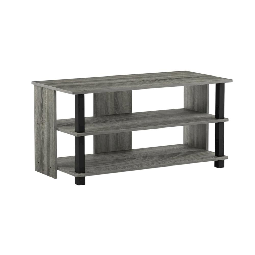 Wooden 3-Tier TV Stand, TVs up to 40 inches, Modern Style, Space-Saving Design. Picture 1