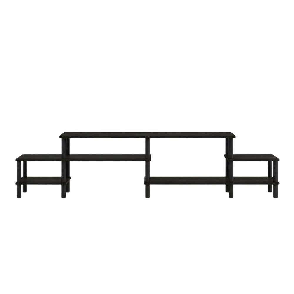 Espresso Wooden Entertainment Center for TVs up to 80 Inches with Ample Storage. Picture 4