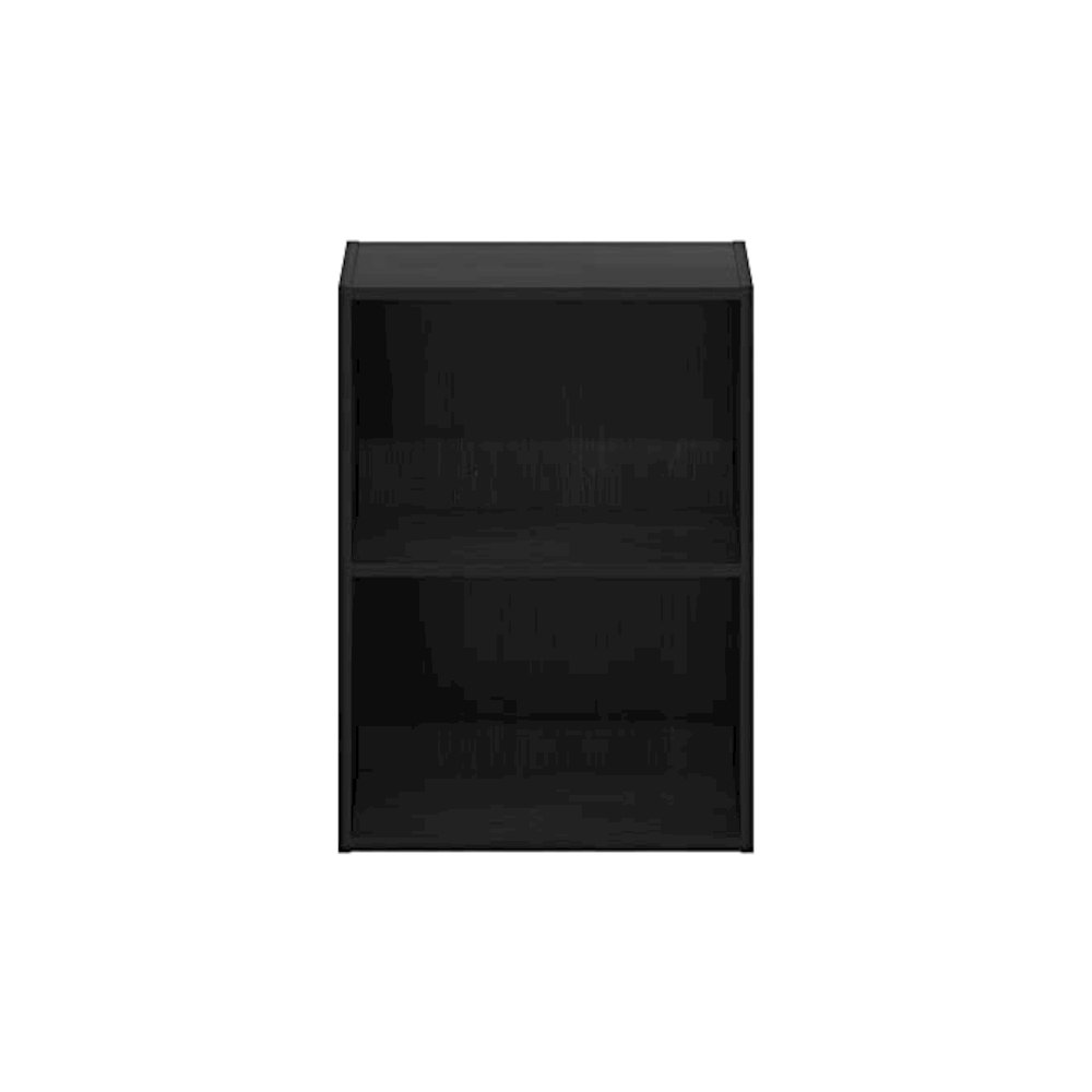 Furinno Luder 2-Tier Open Shelf Bookcase, Blackwood. Picture 4