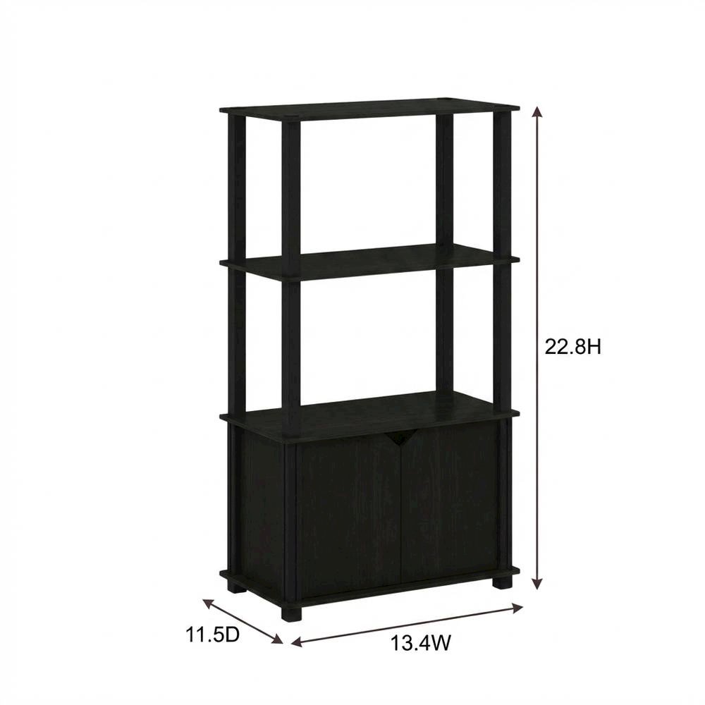 3-Tier End Table Set in Americano and Chrome Finish with Modern Design. Picture 7