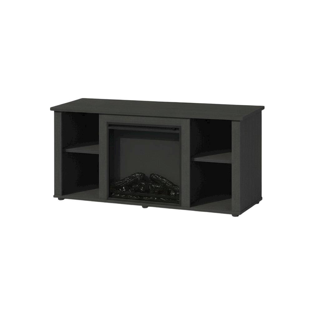 Brown Electric Fireplace TV Stand with Storage for 55 Inch Screens. Picture 1
