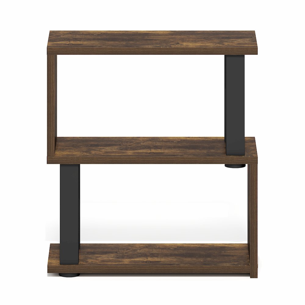 TURN-N-TUBE 3-Tier Corner Desk Organizer, Desktop Shelf, Amber Pine. Picture 6