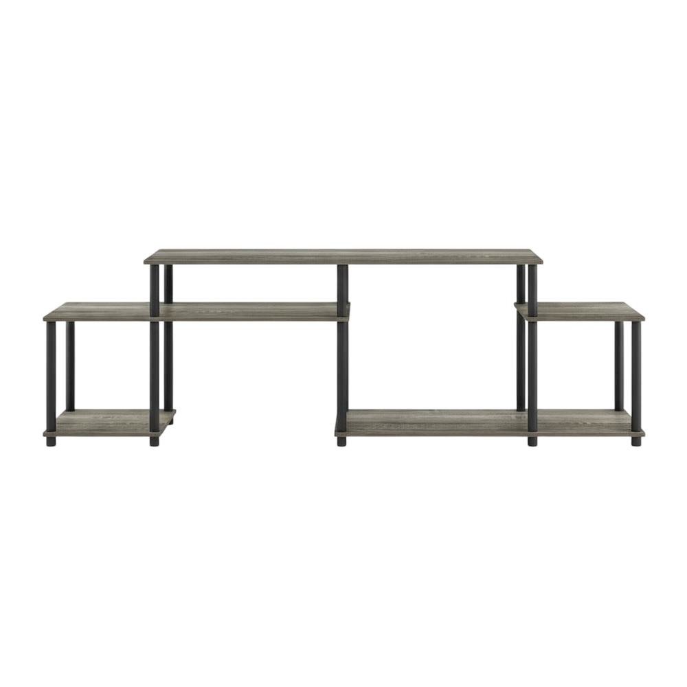 Wood TV stand for 55-inch screens with modern design and durable construction. Picture 4