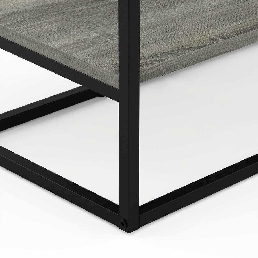 Modern TV Stand for 50 Inch TVs in French Oak Grey with Composite Wood Finish. Picture 6