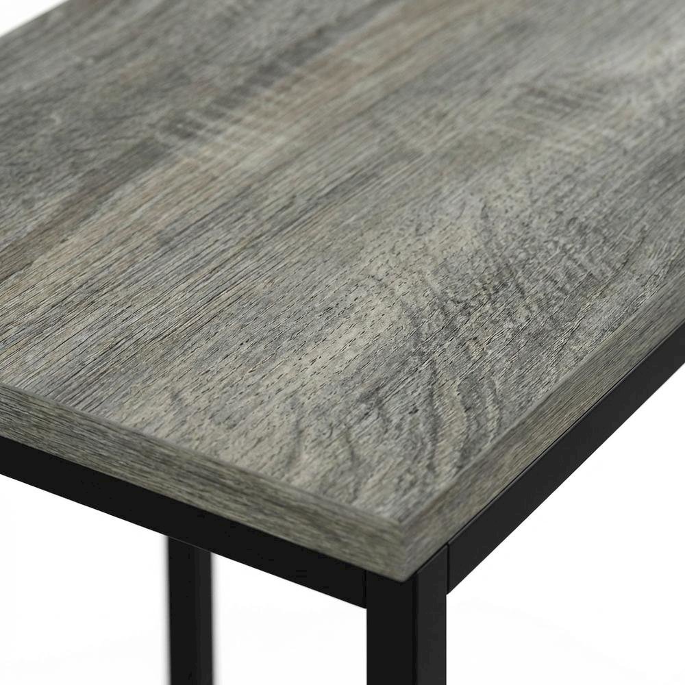 French Oak Grey, Side Table, Quality Build, Durable Wood Frame. Picture 6