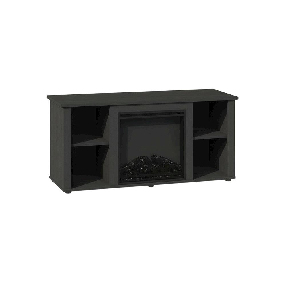 Brown Electric Fireplace TV Stand with Storage for 55 Inch Screens. Picture 4