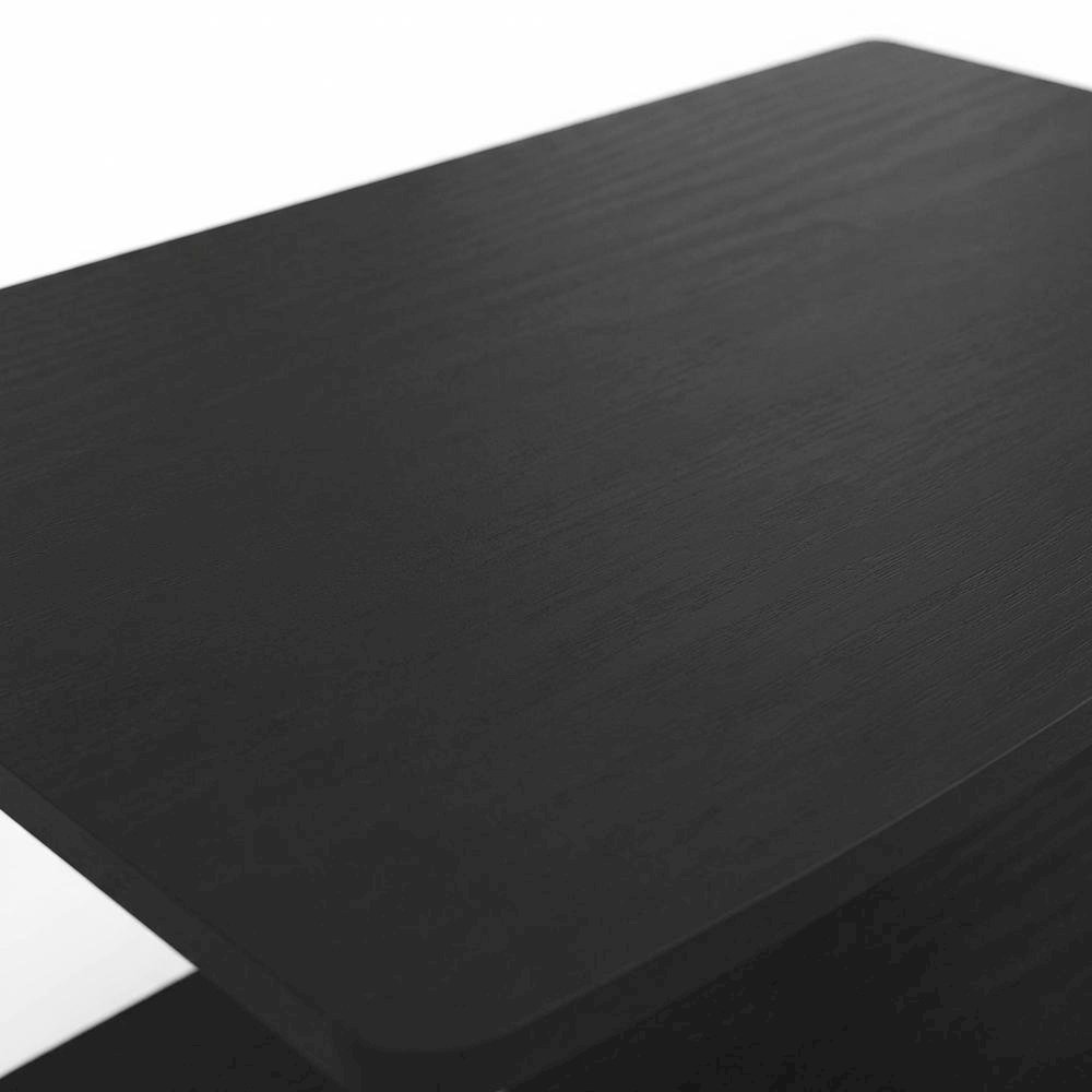 Wooden TV Stand with Americano/Chrome Finish, Elevated Design, No Tools Required. Picture 5