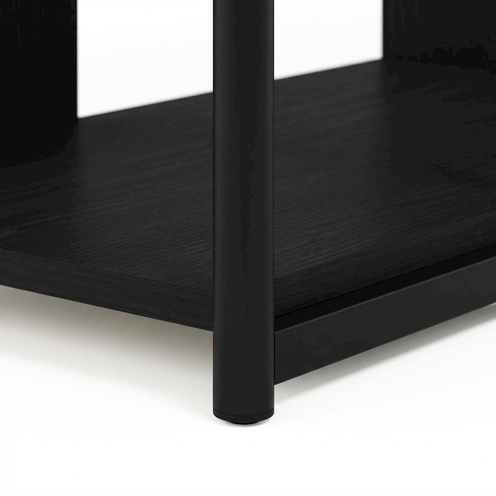 Modern TV Stand for 65-Inch Screens with Metal and Wood Finish. Picture 6
