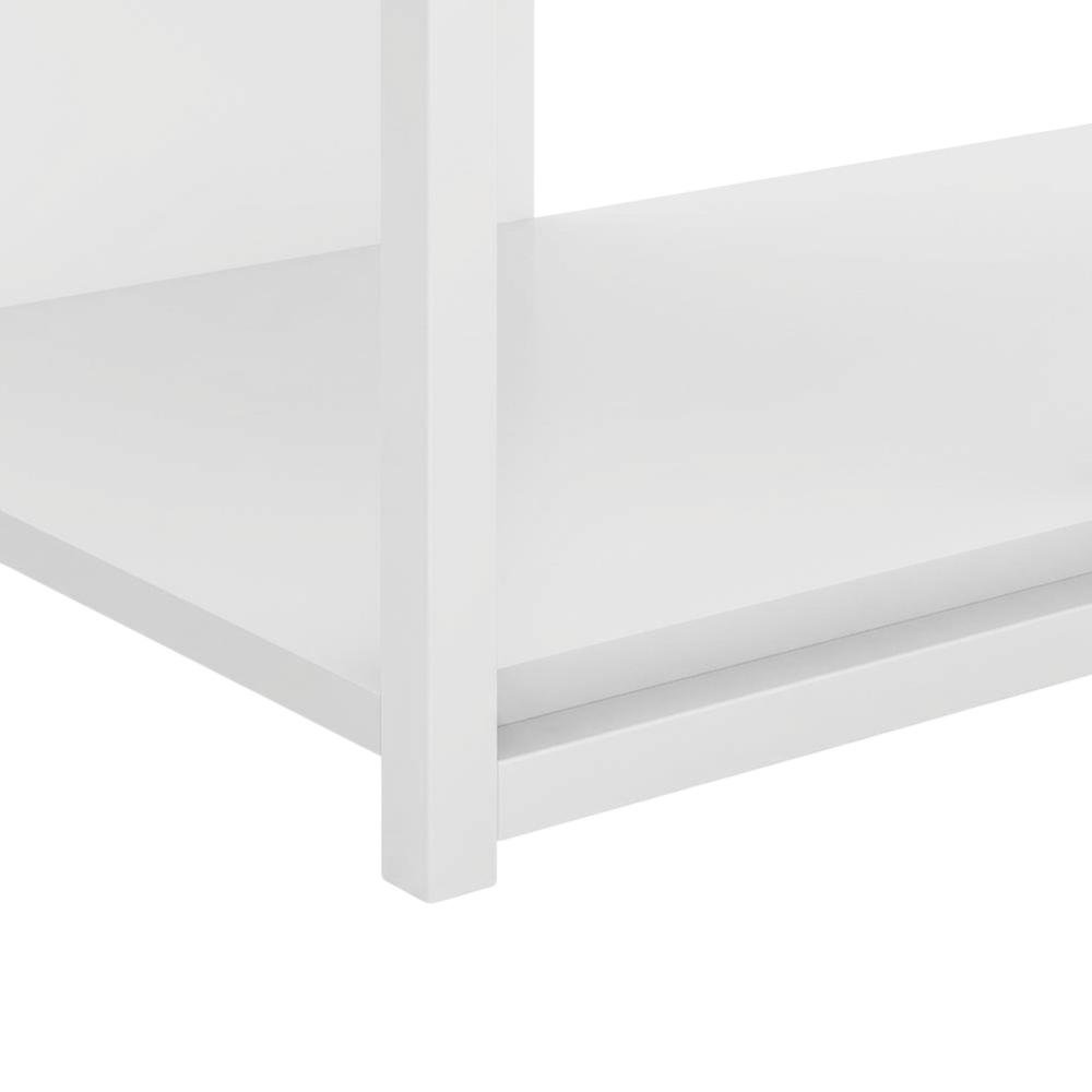 White Modern TV stand, up to 65-inch flat screens, metal, wood construction. Picture 6