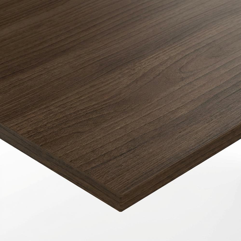 Modern Walnut 35-Inch Rectangular Desk Return For Executive Office Space. Picture 5