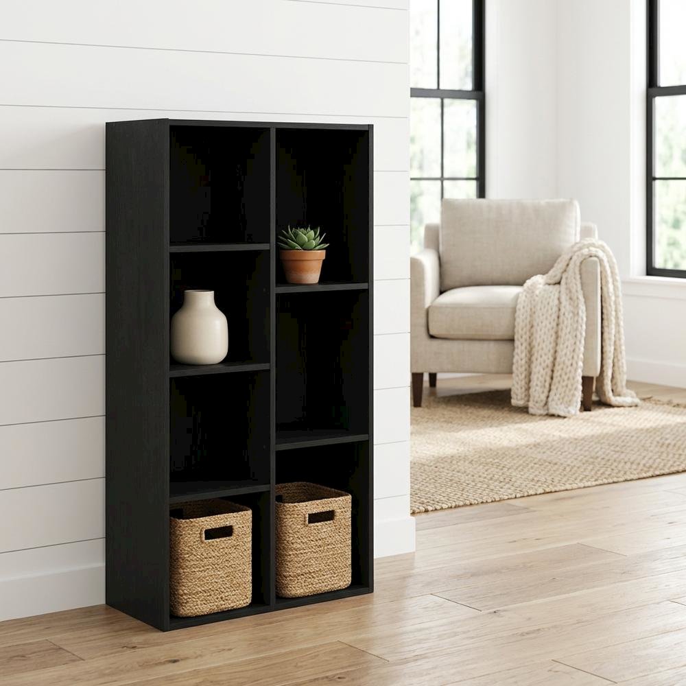 Blackwood 7-Cube Reversible Storage Shelf With Open Design For Organized Living. Picture 2