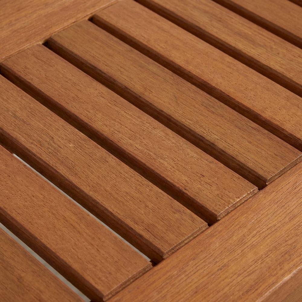 Light Wood Outdoor Garden Bench For Patio And Deck Seating. Picture 5