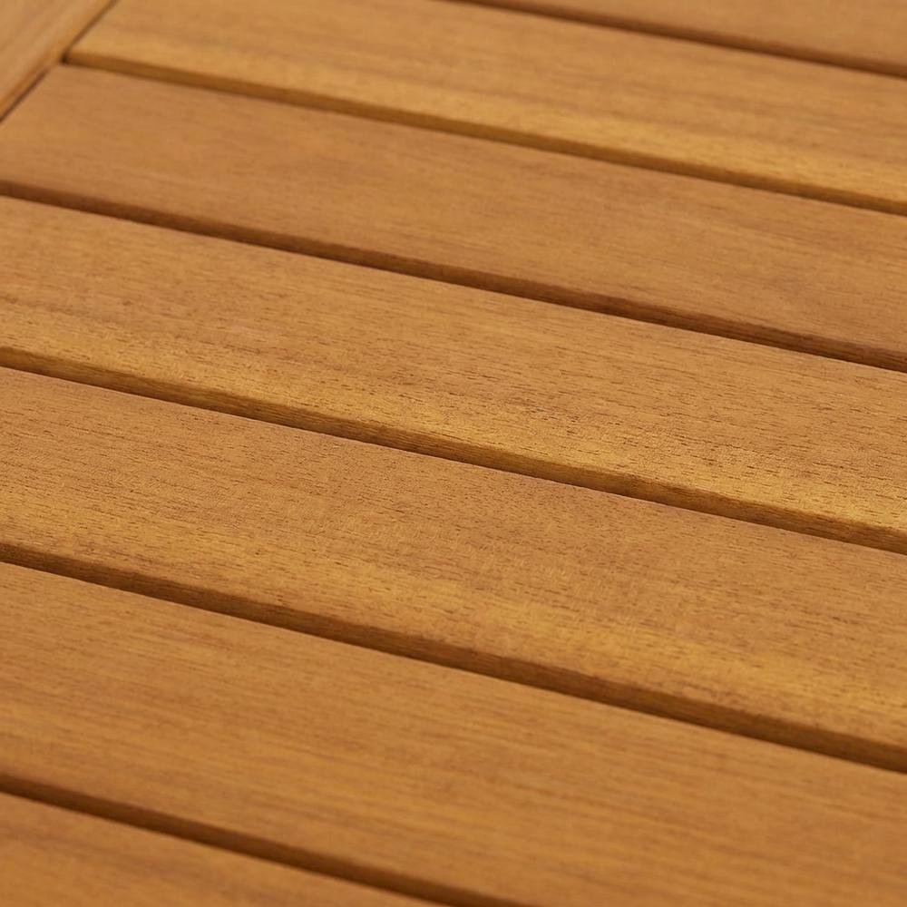 Portable Hardwood Folding Coffee Table, Outdoor Bistro Setting, Sturdy Design. Picture 5