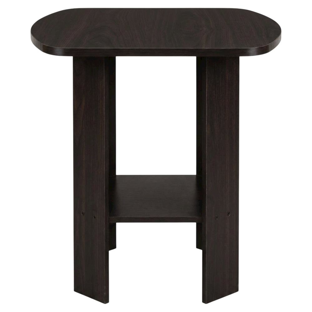 Espresso, End Side Table, Quality Build, Durable Wood Frame. Picture 4