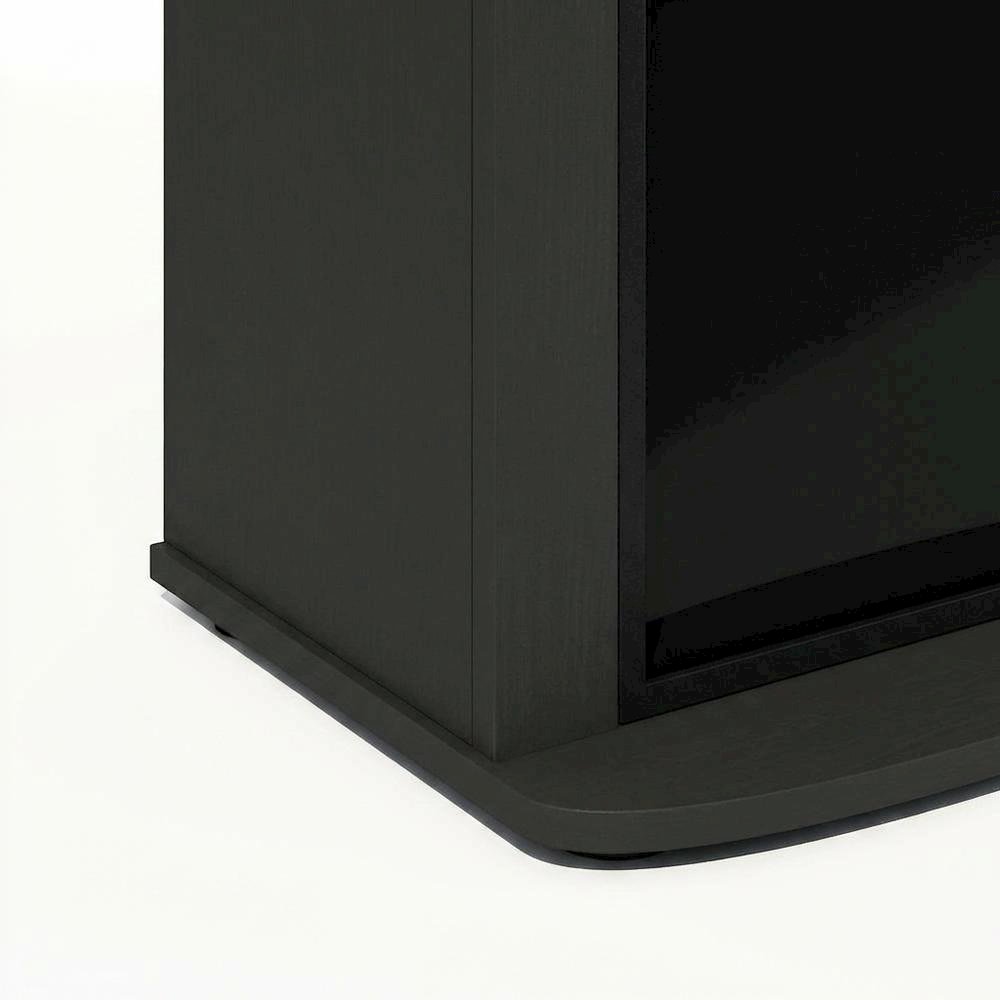Black, Display Side Table, Open Shelf, Fireplace Ready. Picture 6