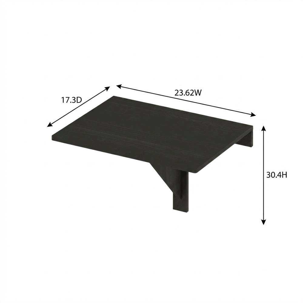 Brown, Wall Mounting Folding Table, Folding Design, Wall Mounted. Picture 7
