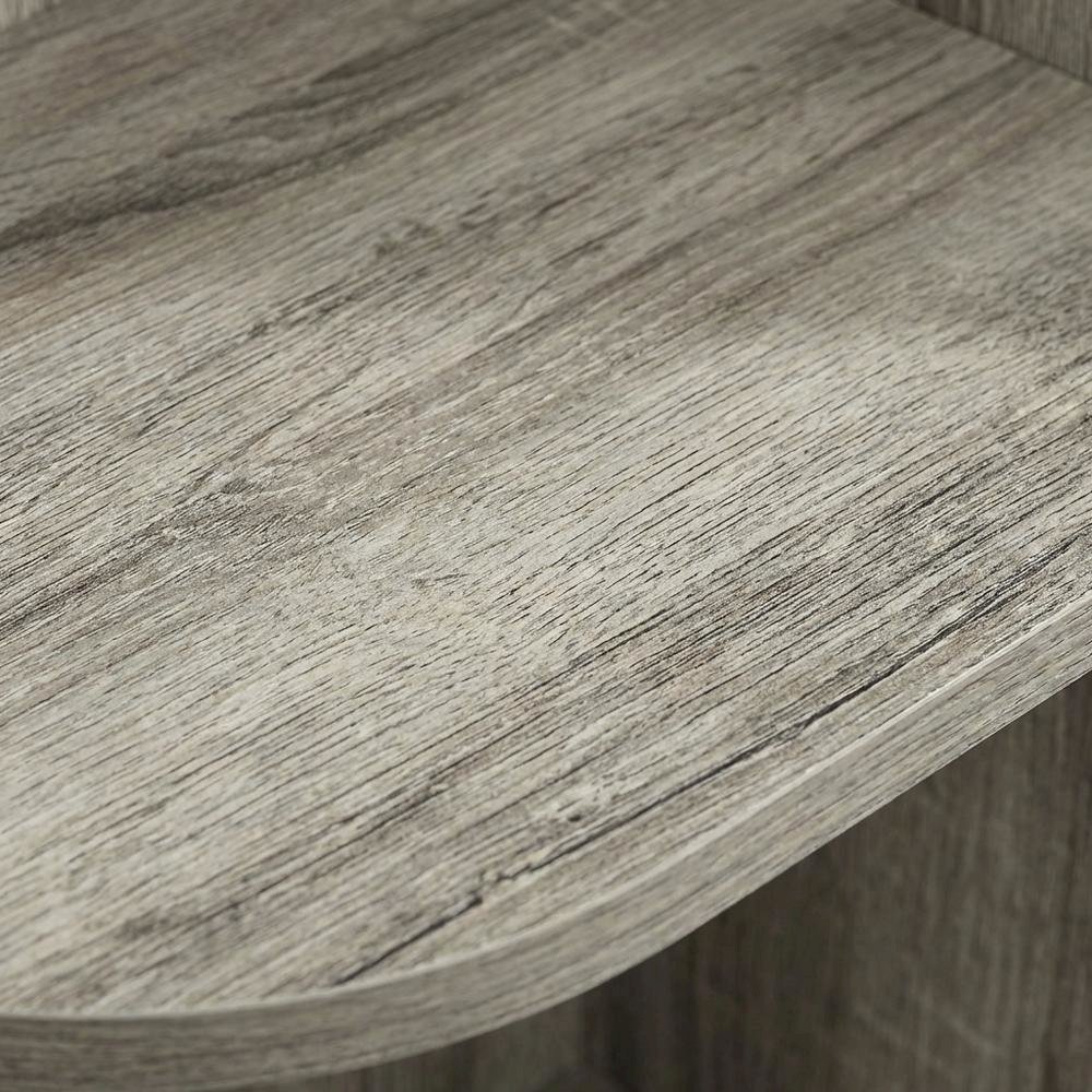 Corner Storage Bookcase with French Oak Finish for Living Spaces. Picture 5