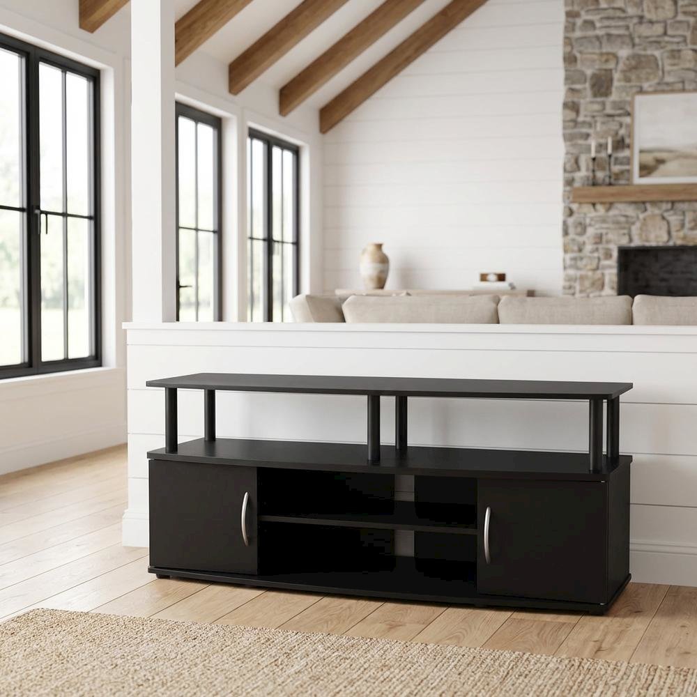 Contemporary Large Entertainment Center for Up to 50-In TV with Storage. Picture 2