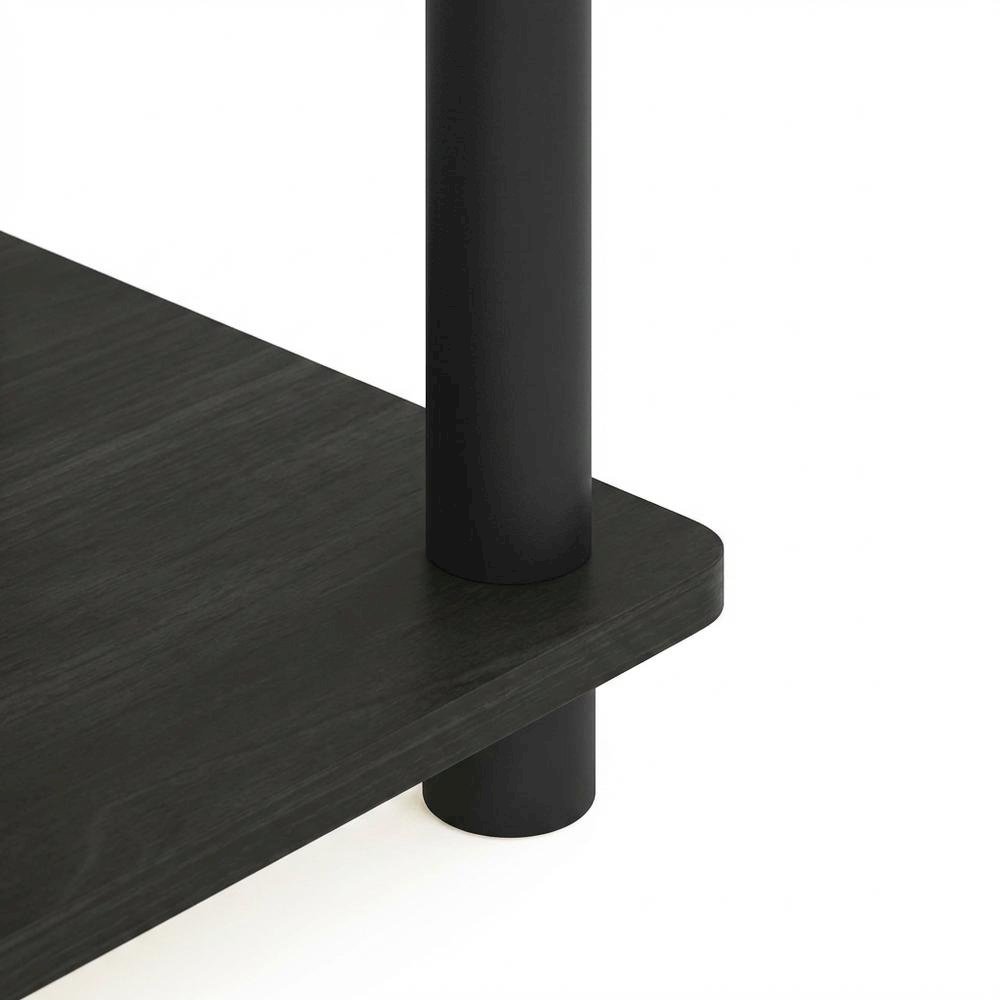 Espresso, C-Shape Side Table, Quality Build, Durable Wood Frame. Picture 5