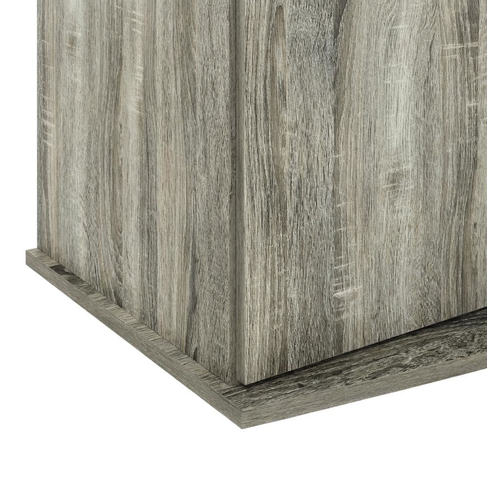 Gray Fireplace Entertainment Center with Storage Cabinets for TVs up to 55 Inch. Picture 6